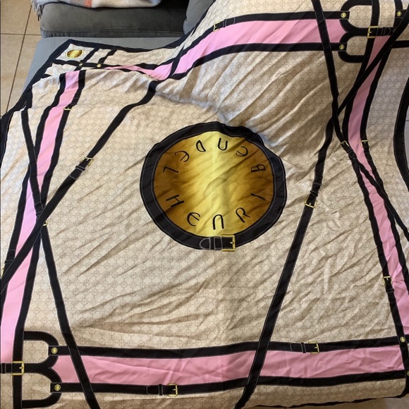 Henri Bendel silk scarf HUGE - Picture 2 of 4